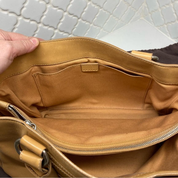 CELINE Boogie Bag with Original Celine Dustbag Light Brown Tan Camel EUC - Picture 9 of 10